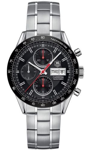TAG Heuer Carrera Calibre 16 Day Date 41 Stainless Steel / Black / Bracelet